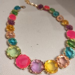Plastic gems necklace